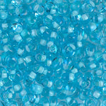 4mm Mint Green Lined Aqua Magatama Bead (125 Gm) #F20