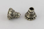 4mm Antique Silver Cone Bead Cap #MCB067-General Bead