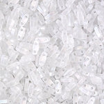 5mm Matte Crystal AB Miyuki Quarter Tila Beads #QTL-131FR