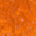 4mm Transparent Orange Miyuki Cube Bead (125 Gm) #138