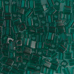 4mm Transparent Emerald Miyuki Cube Bead (125 Gm) #147