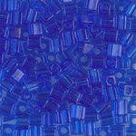 4mm Transparent Sapphire Miyuki Cube Bead (125 Gm) #150