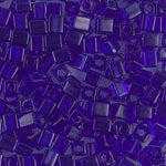 4mm Transparent Cobalt Miyuki Cube Bead (125 Gm) #151