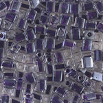 4mm Grape Lined Crystal Miyuki Cube Bead (125 Gm) #223