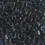 4mm Metallic Dark Blue Iris Miyuki Cube Bead (125 Gm) #452