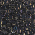 4mm Metallic Brown Iris Miyuki Cube Bead (125 Gm) #458