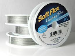 Soft Touch Satin Silver FINE Beading Wire