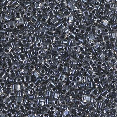 5/0 Black Lined Crystal Miyuki Triangle Seed Bead (125 Gm) #1106