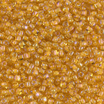 8/0 Lined Topaz Luster Miyuki Triangle Seed Bead (125 Gm) #1161