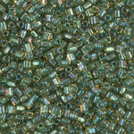 5/0 Sparkling Light Green Lined Topaz Miyuki Triangle Seed Bead (125 Gm) #1168