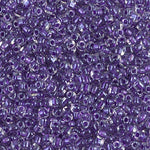 5/0 Sparkling Amethyst Lined Crystal Miyuki Triangle Seed Bead (125 Gm) #1558