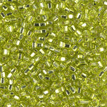 5/0 Silver Lined Chartreuse Miyuki Triangle Seed Bead (125 Gm) #1801