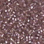 8/0 Matte Silver Lined Amethyst Miyuki Triangle Seed Bead (125 Gm) #1804F