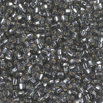 8/0 Silver Lined Dark Gray Miyuki Triangle Seed Bead (125 Gm) #1805