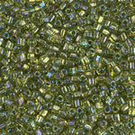 5/0 Sparkling Lined Chartreuse AB Miyuki Triangle Seed Bead (125 Gm) #1813