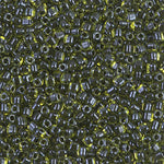 8/0 Black Lined Chartreuse Miyuki Triangle Seed Bead (125 Gm) #1816