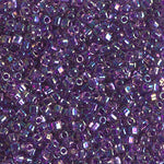 5/0 Sparkling Magenta Lined Amethyst AB Miyuki Triangle Seed Bead (125 Gm) #1832