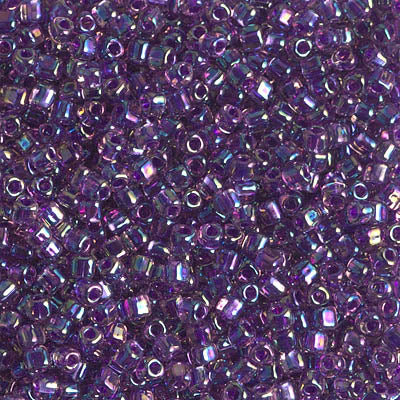 5/0 Sparkling Magenta Lined Amethyst AB Miyuki Triangle Seed Bead (125 Gm) #1832