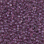 8/0 Magenta Lined Amethyst Miyuki Triangle Seed Bead (125 Gm) #1834