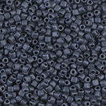 8/0 Matte Gunmetal Miyuki Triangle Seed Bead (125 Gm) #2001