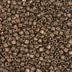 8/0 Matte Metallic Dark Bronze Miyuki Triangle Seed Bead (125 Gm) #2006