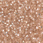 8/0 Matte Silver Lined Light Blush Miyuki Triangle Seed Bead (125 Gm) #23F