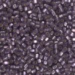 8/0 Matte Silver Lined Amethyst Miyuki Triangle Seed Bead (125 Gm) #24F