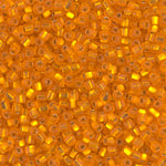 10/0 Matte Silver Lined Orange Miyuki Triangle Seed Bead (125 Gm) #8F