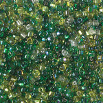 8/0 Miyuki Triangle Seed Bead Mix- Ever Green (125 Gm) #MIX-05