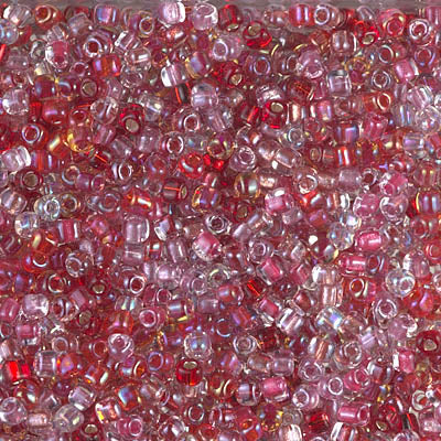 8/0 Miyuki Triangle Seed Bead Mix- Valentine (125 Gm) #MIX-06