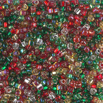 8/0 Miyuki Triangle Seed Bead Mix- Rockin' Christmas (125 Gm) #MIX-08