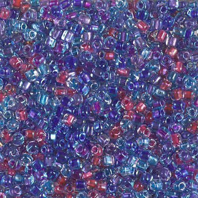 8/0 Miyuki Triangle Seed Bead Mix- Berries (125 Gm) #MIX-11