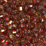 5/0 Rococo Silver Lined Ruby Topaz Miyuki Triangle Seed Bead (125 Gm) #3272