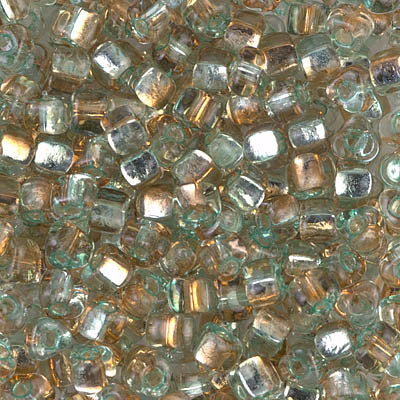 5/0 Rococo Silver Lined Aqua Light Bronze Miyuki Triangle Seed Bead (125 Gm) #3282