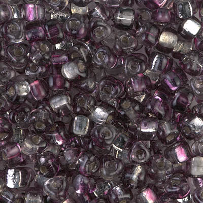 5/0 Rococo Silver Lined Amethyst Crystal Miyuki Triangle Seed Bead (125 Gm) #3287