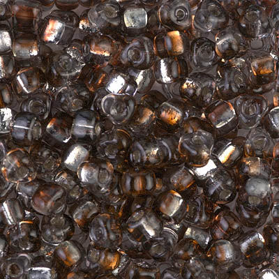 5/0 Rococo Silver Lined Dark Topaz Crystal Miyuki Triangle Seed Bead (125 Gm) #3288