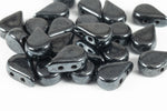 5mm x 8mm Jet Hematite 2 Hole Amos Par Puca Beads (5 Gm 3 Pack, 100 Gm)