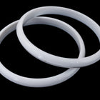 White Lucite Bangle #BAN026-General Bead