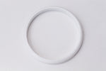 White Lucite Bangle #BAN026-General Bead