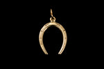 12mm Gold Plated Horseshoe Charm #BGW045-General Bead