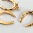 12mm Gold Plated Horseshoe Charm #BGW045-General Bead