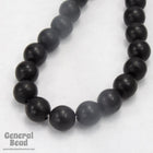 8mm Round Black Horn Bead #BNH006-General Bead