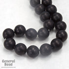 8mm Round Black Horn Bead #BNH006-General Bead