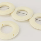 25mm White Bone Ring (2 Pcs) #BNH206-General Bead