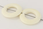 20mm White Bone Ring (2 Pcs) #BNH215-General Bead