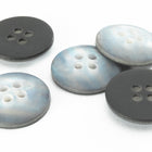 15mm Matte Gray Faux Abalone 4 Hole Button (2 Pcs) #BN011