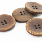 23mm Faux Wood 4 Hole Button (2 Pcs) #BTN017