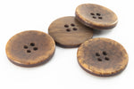 23mm Faux Wood 4 Hole Button (2 Pcs) #BTN017