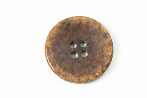 23mm Faux Wood 4 Hole Button (2 Pcs) #BTN017