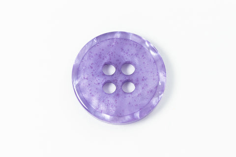 15mm Spotted Purple Pearl 4 Hole Button (2 Pcs) #BTN018